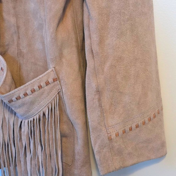 El Toro Bravo Genuine Leather Suede Fringe Western Jacket Size 44 - Picture 8 of 10